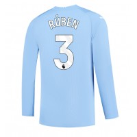 Camiseta Manchester City Ruben Dias #3 Primera Equipación 2023-24 manga larga